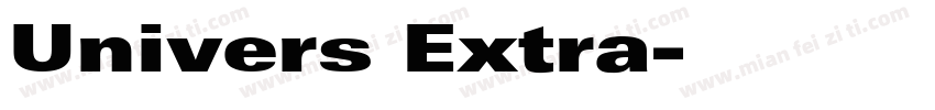 Univers Extra字体转换